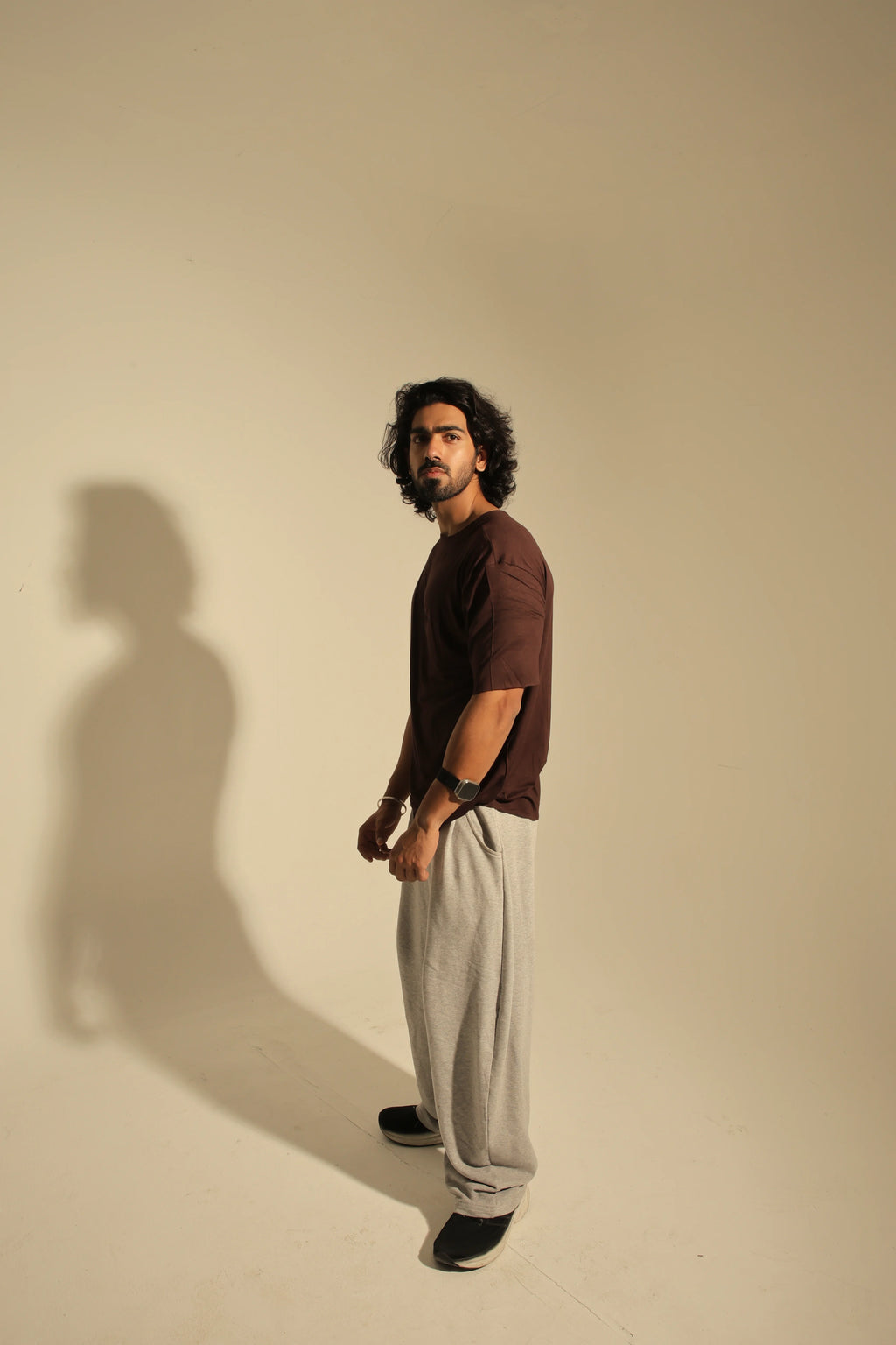 Pleated Baggy Joggers
