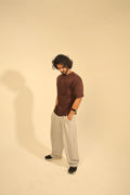 Pleated Baggy Joggers
