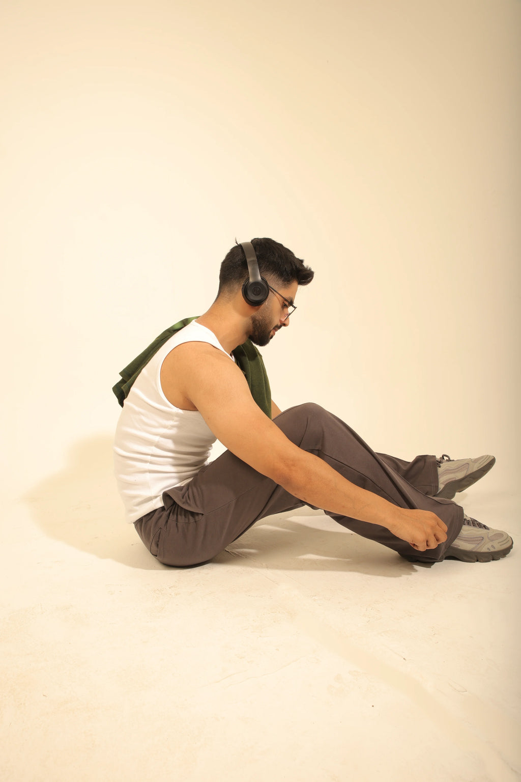 Pintex Straight-Leg Joggers