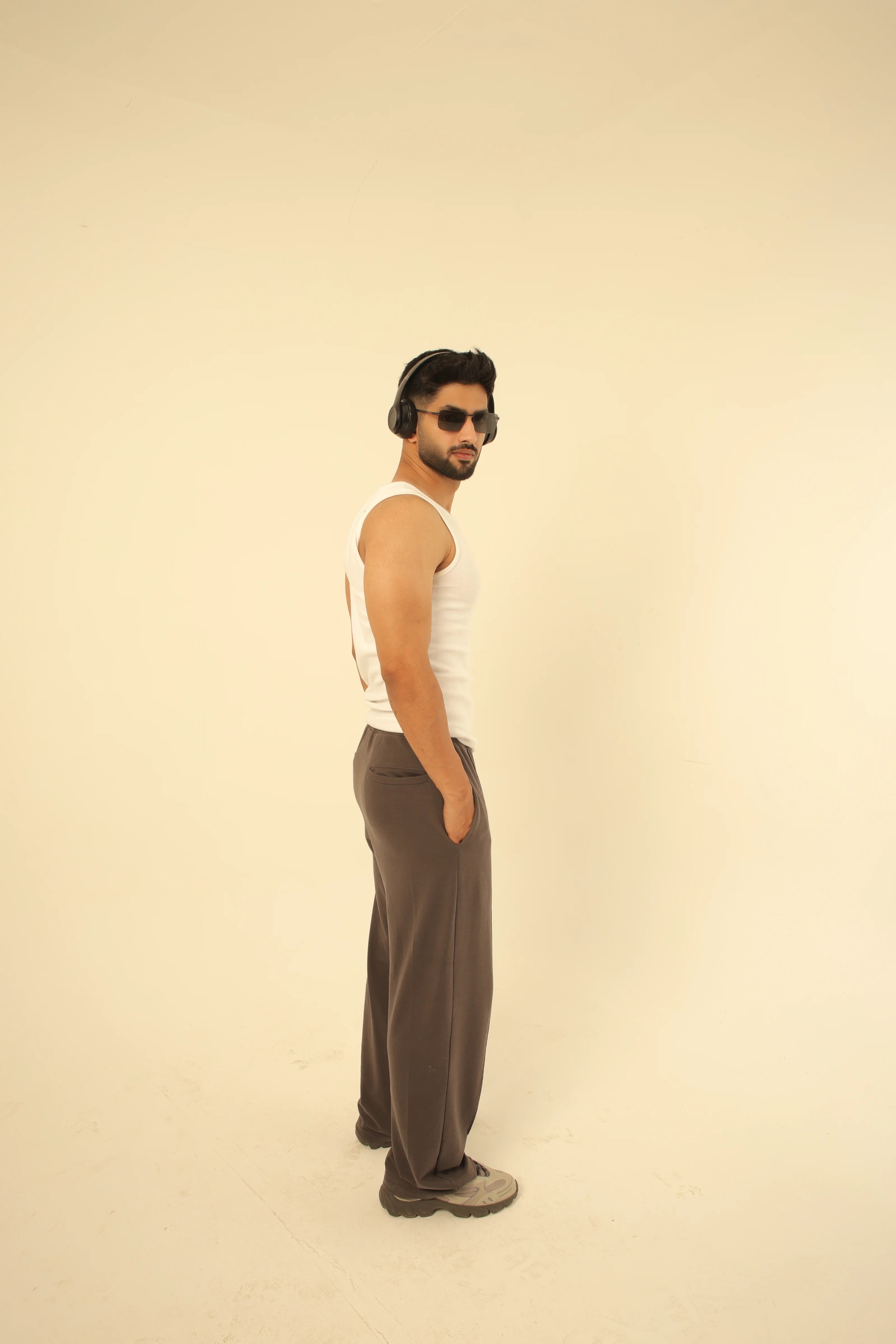 Pintex Straight-Leg Joggers
