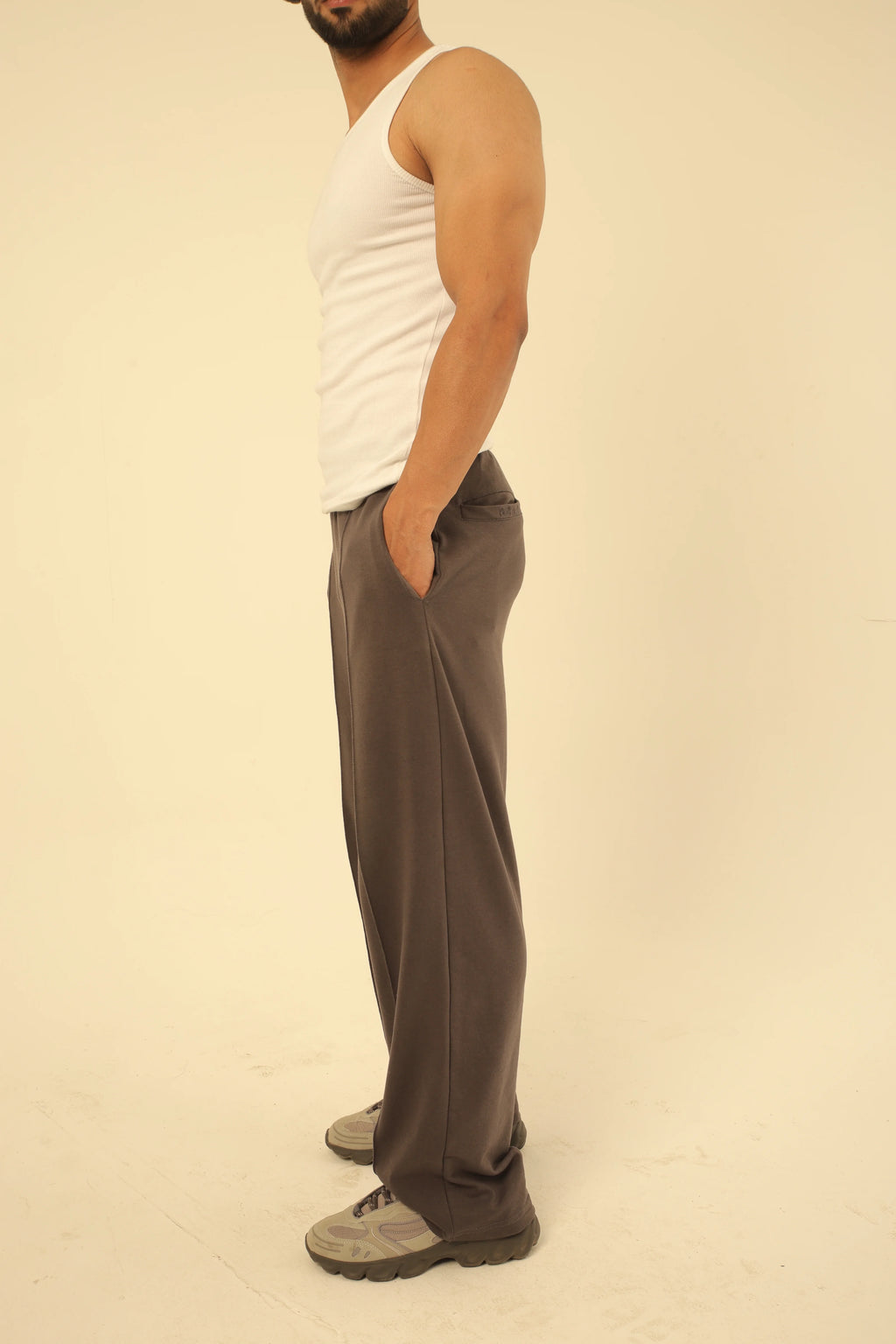 Pintex Straight-Leg Joggers