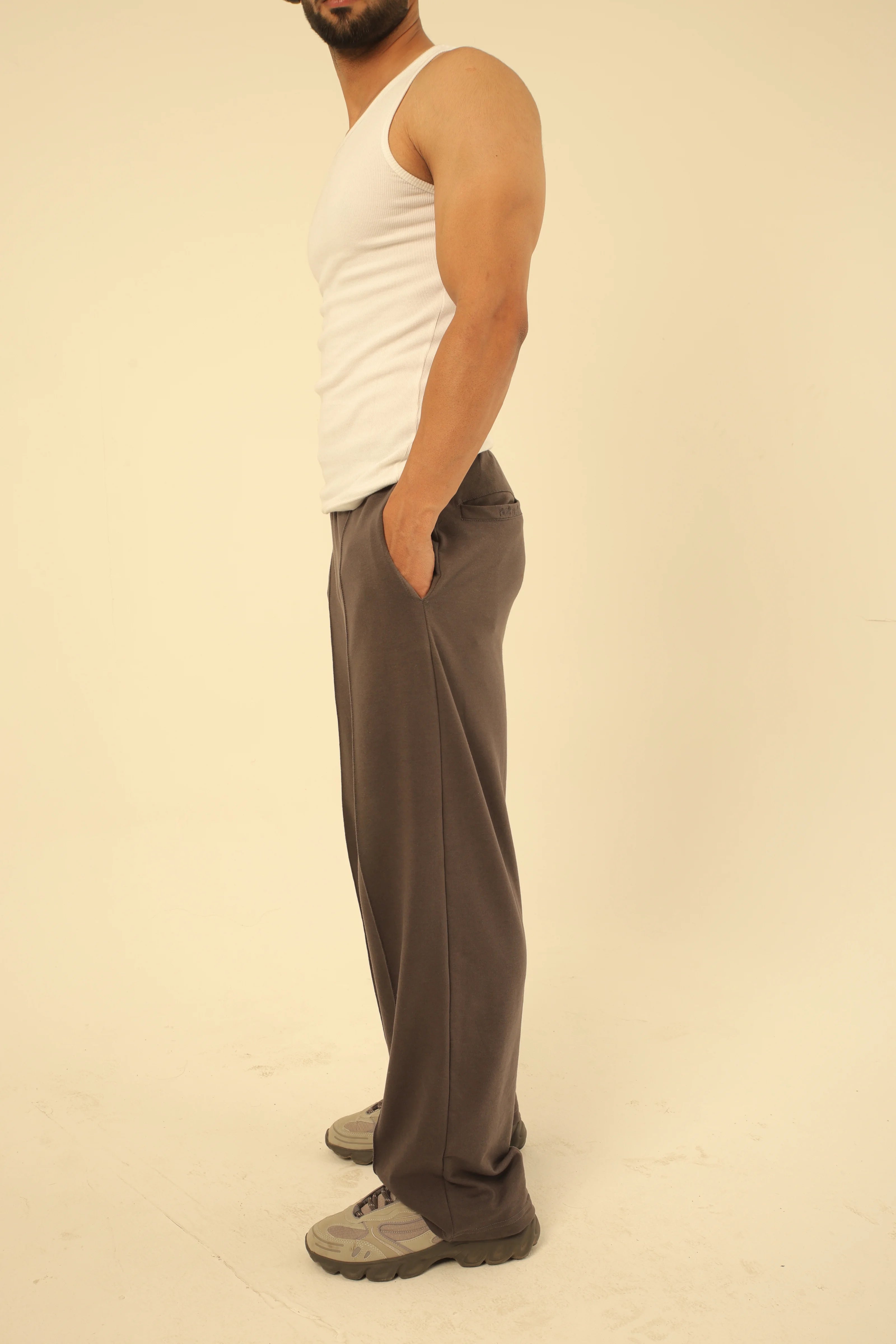 Pintex Straight-Leg Joggers