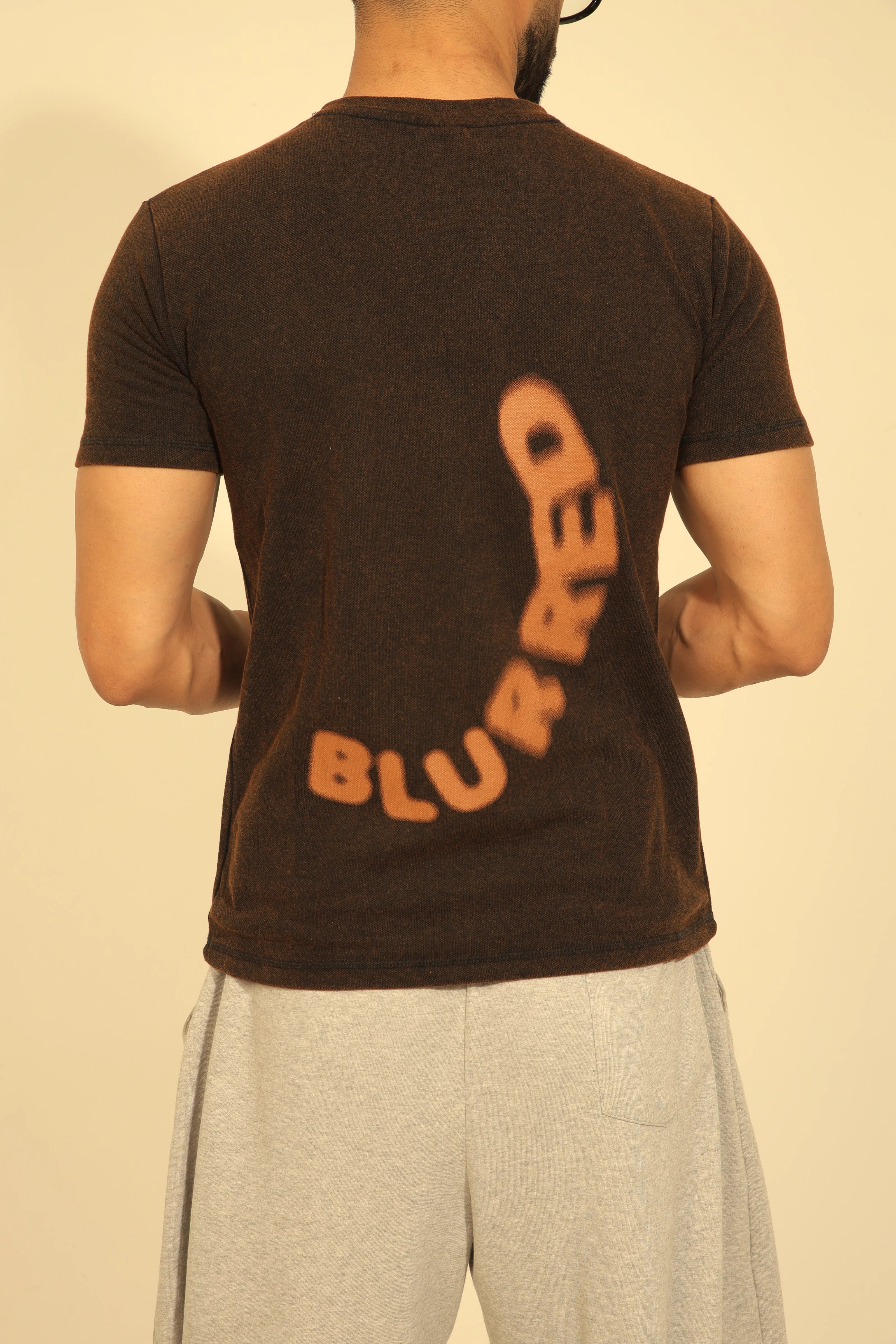 Blurred T-shirt - Rustic Black